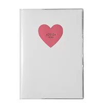 【日本Mark’s】2026 月記事手帳(附家計簿頁)B6 ‧ 愛心/象牙白