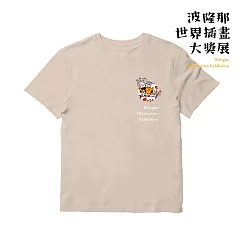 翡冷翠文創波隆那藝術T恤|《糊塗茶館》 S 杏