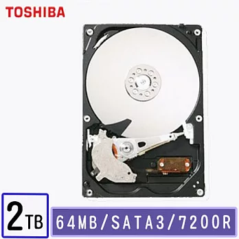 Toshiba 東芝 2TB 3.5吋 SATAIII 硬碟 (DT01ACA200)