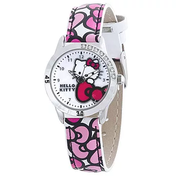 Hello Kitty 可愛教主個性腕錶-白