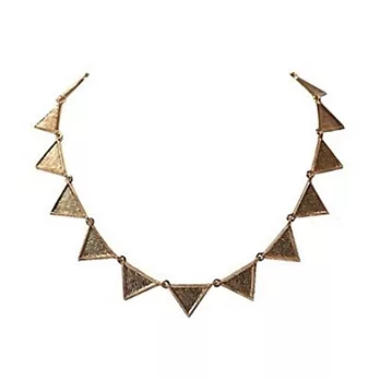 House of Harlow 1960 細緻線條三角形金色頸鍊 Triangle Collar Necklace