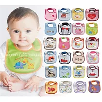 多款繡花鬼氈雙層綿口水巾圍兜3件組(隨機出貨)女生款