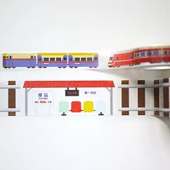 鐵道系列組合包 ： 鐵路+火車紙膠帶