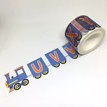 鐵道系列: 英文字母火車紙膠帶