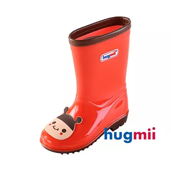 【hugmii】可愛貼片造型兒童雨鞋_紅色瓢蟲#17