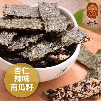 《弘益傳香世家》海苔脆片-杏仁+辣味+南瓜子(40g/包,共三包)