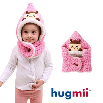 【hugmii】兒童尖頭造型保暖厚絨脖圍帽_瓢蟲