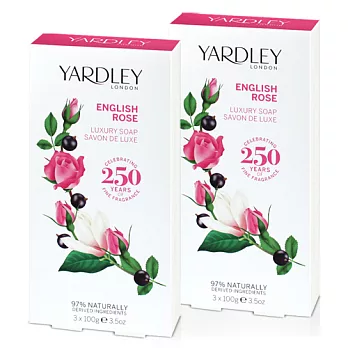 YARDLEY 雅麗 英國玫瑰香皂(100gX3入)X2入