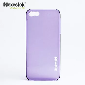 Nexestek iPhone 5/5s日系台製透明手機保護殼 (軟硬兼具,強效保護) – 奢華紫色