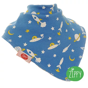 英國Zippy 幼兒時尚口水巾-太空船