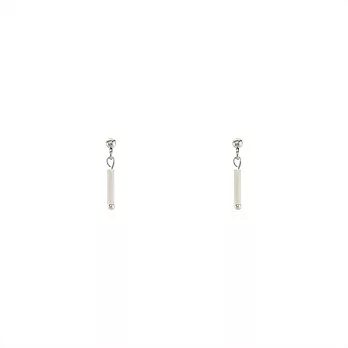 Snatch 迷你微光燈管手作耳環 - 純白微光 / Snatch Mini Light Handmade Earrings - Withe