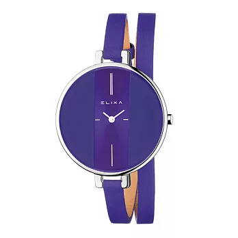 ELIXA 瑞士精品手錶 Finesse精巧時間纏繞系列 優雅紫38mm
