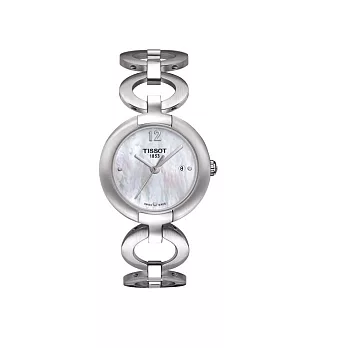 TISSOT 環抱美人心時尚優質秀氣腕錶-銀 T0842101111701