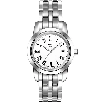 TISSOT CLASSIC DREAM 經典時髦女性腕錶-白-T0332101101300