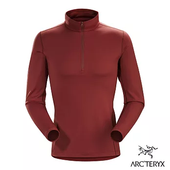 【Arcteryx 始祖鳥】男 Phase AR保暖內層套頭衫S龐貝深紅