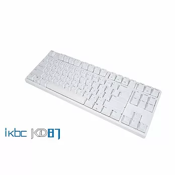 ikbc KD87 機械式鍵盤 台灣製造 青軸白色