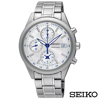 SEIKO精工經典雅爵三眼計時視距儀石英腕錶 SNDV51P1