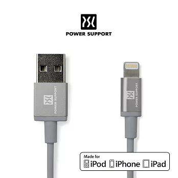 POWER SUPPORT USB to Lighting Cable 傳輸線 (2.0m)太空灰