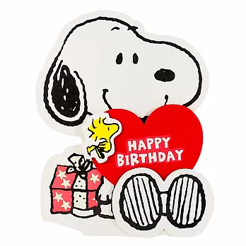 Snoopy 點我的鼻子【Hallmark-PeanutsTM史奴比-立體卡片/音樂 生日祝福】