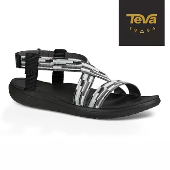 TEVA 美國 女 Terra-Float 輕量系列 經典緹花織帶涼鞋-US5黑白