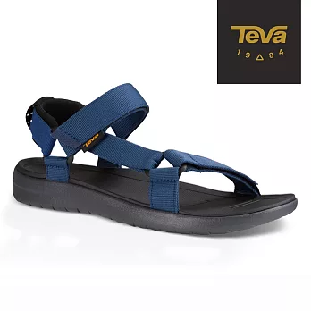 TEVA 美國 男 Sanborn Universal 輕量織帶涼鞋-US9藍