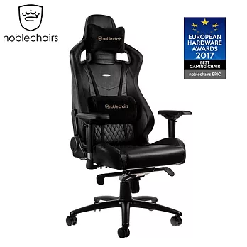 noblechairs 皇家EPIC系列 電腦椅/辦公椅/電競超跑椅-真皮經典款-黑