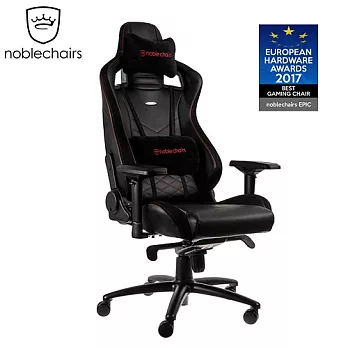 noblechairs 皇家EPIC系列 電腦椅/辦公椅/電競超跑椅-PU經典款-黑/紅