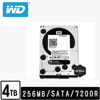 WD 威騰 黑標 4TB 3.5吋 SATAIII 硬碟 (WD4005FZBX)