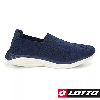 LOTTO 義大利 男 WOVEN 編織健步鞋-US7.5藍