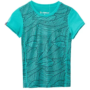 【荒野wildland】中童彈性棉感抗UV印花衫 0A61660S65湖水藍