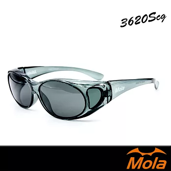 MOLA摩拉偏光太陽眼鏡/套鏡/墨鏡小臉 近視可戴-3620Scg
