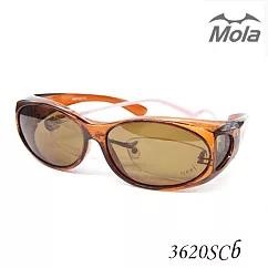 MOLA摩拉偏光太陽眼鏡/套鏡/墨鏡 近視可戴 小臉 超輕─3620Scb