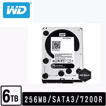 WD 威騰 黑標 6TB 3.5吋 SATAIII 硬碟 (WD6003FZBX )
