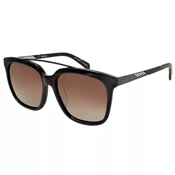 【CHELSEA 切爾西】韓系大框-寶麗萊UV400偏光太陽眼鏡(6002-C2#琥珀框棕鏡面)