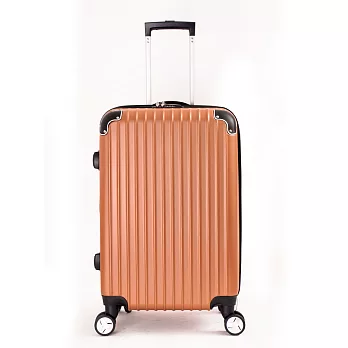 DF travel - 20吋多彩記憶玩色硬殼可加大閃耀鑽石紋行李箱-共8色深駝色