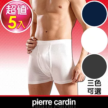 【Pierre Cardin皮爾卡登】新機能吸汗透氣平口褲-台灣製造 (混色5入組)M彩色
