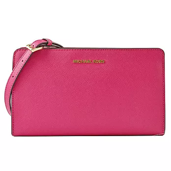 MICHAEL KORS防刮皮革側背包-桃紅(現貨+預購)桃紅