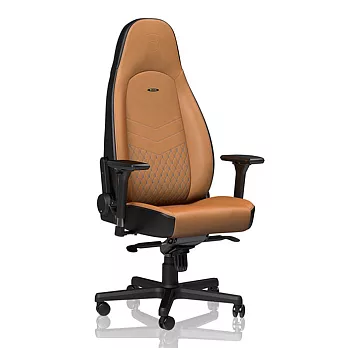 Noblechairs 皇家 電競賽車椅(真牛皮-琥珀黃) ICON-005黃