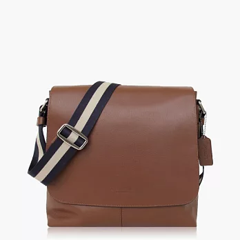 COACH 男仕品味 皮革 / 側肩 / 斜肩 / 多功能包_駝色