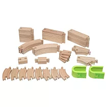 KCFriends 50pcs木製火車軌道組