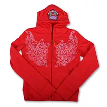 COW女裝-惡魔海盜連帽外套(紅)M