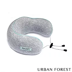 URBAN FOREST都市之森 花卷─旅行頸枕/午睡枕 (基本色) 花灰