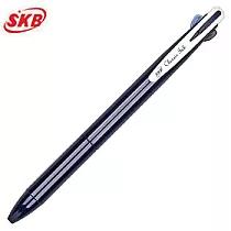 SKB復古2色按動中性筆深海藍+經典黑