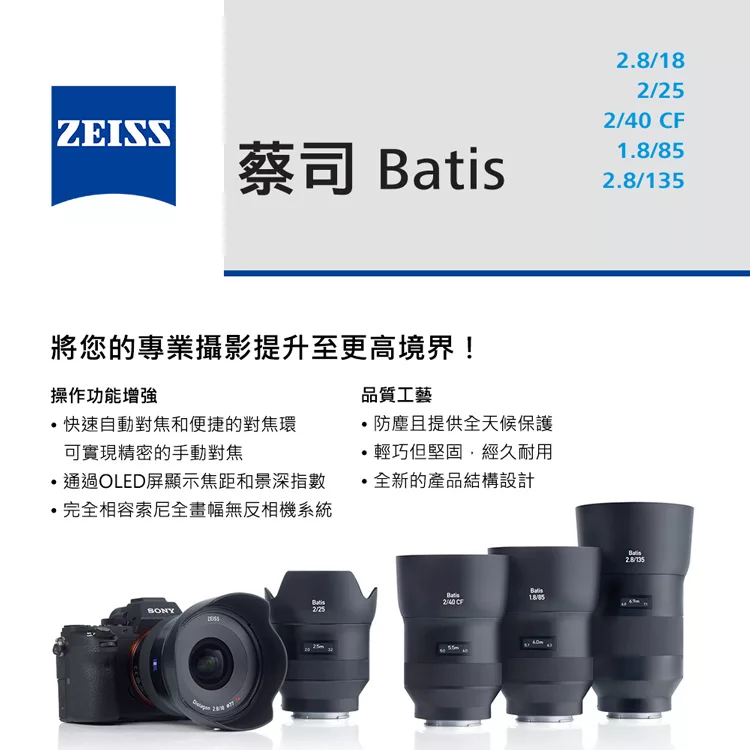 ZEISS蔡司 Batis 2.8/18 - 詳情3