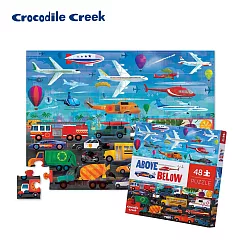 【美國Crocodile Creek】探索主題拼圖48片─探索交通