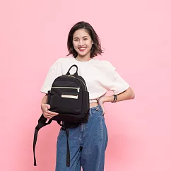 satana - Soldier 心旅行後背包 - 亮黑