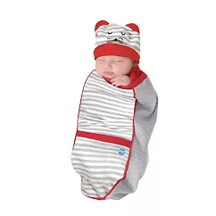BABYjoe美國製純棉手工包巾套組─彎彎笑鼠來寶寶