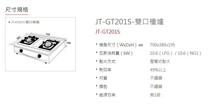 JTL喜特麗 JT-GT201 - 詳情4