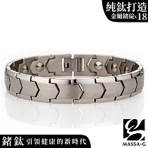MASSA-G【Ouranos】烏拉諾斯 純鈦能量手環(全金屬鍺18顆)