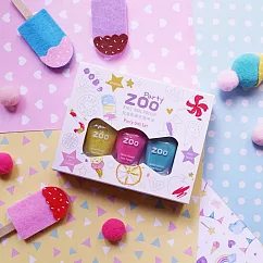 【ZOO ㄖㄨˋ】拋棄式兒童指甲油|蝴蝶結甜點禮盒|三件組 #閃亮亮片色系 #小女孩生日禮物 #禮盒